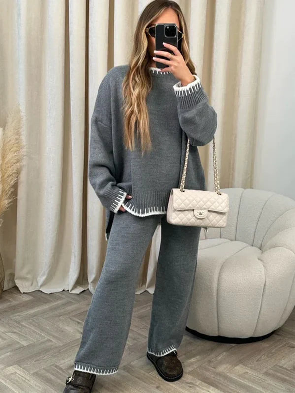 Knit Sweater And Pants Set